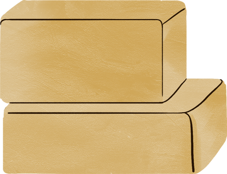 Textured Handdrawn Loose Yoga Blocks